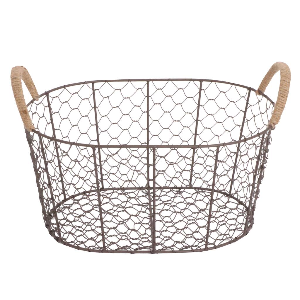 13 Oval Chicken Wire Basket By Ashland Michaels